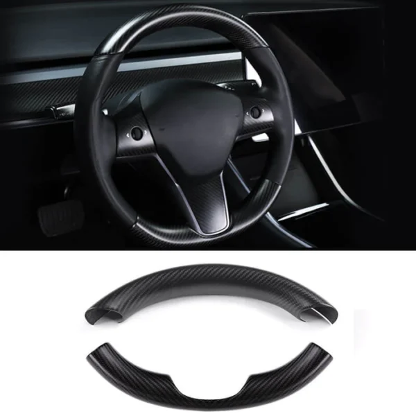 Model 3/Y Real Carbon Fiber Steering Wheel Cap