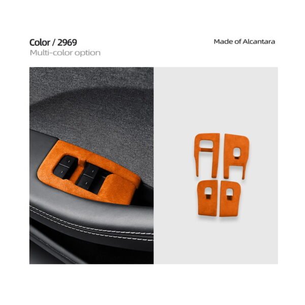 2024 Model 3 Highland Alcantara Window Switch Button Cover