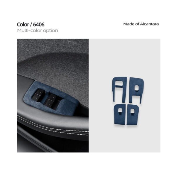 2024 Model 3 Highland Alcantara Window Switch Button Cover