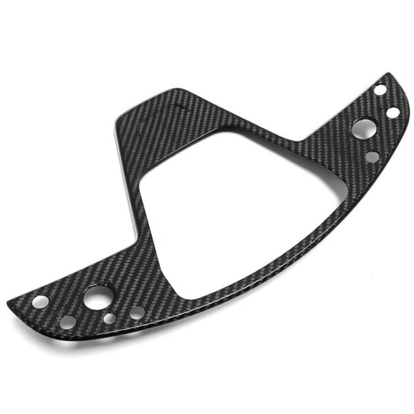 Model S/X 2021+ Plaid Real Carbon Fiber Steering Wheel Fascia Middle Trim Cover