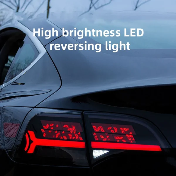 Tesla Model 3/Y  LED APP-controlled DIY Dynamic Letter Tail lights