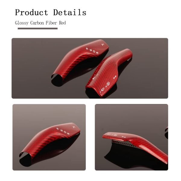 Model 3Y Real Carbon Fiber Turn Signal Gear Shift Stalk Covers