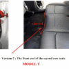 Tesla Model 3/Y Full Coverage Leather Floor Mats All-weather Anti-slip Waterproof Soft Surround Floor Liners