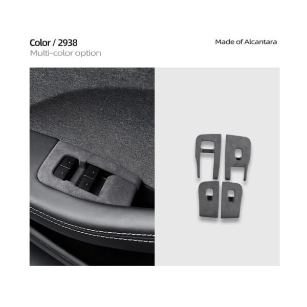 2024 Model 3 Highland Alcantara Window Switch Button Cover