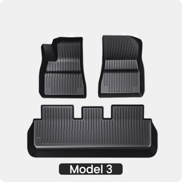 Tesla 2024 Model 3 Highland TPE Floor Mats Premium All Weather Anti-Slip Waterproof Floor Liners
