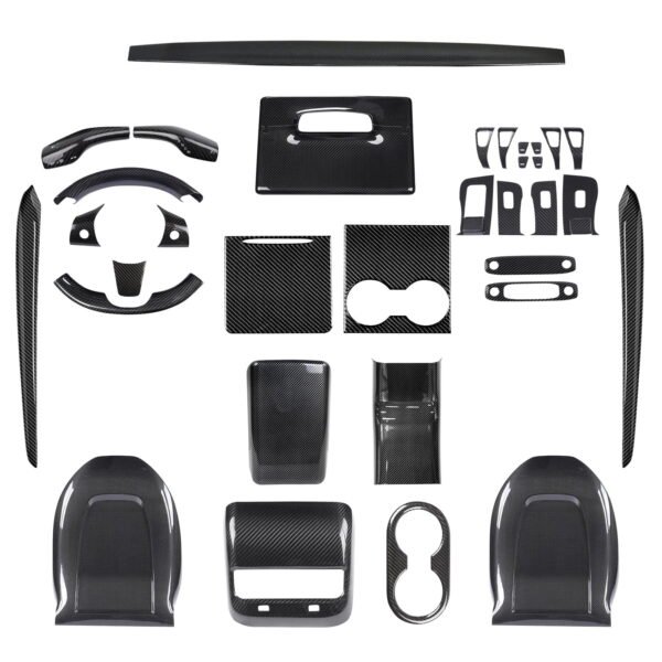 Model 3 / Y Real Carbon Fiber Tesla Interior Mods Wrap Kit