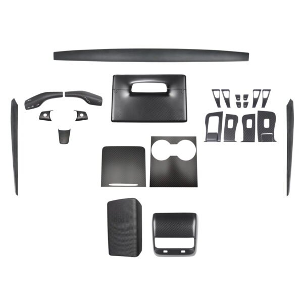 Model 3 / Y Real Carbon Fiber Tesla Interior Mods Wrap Kit