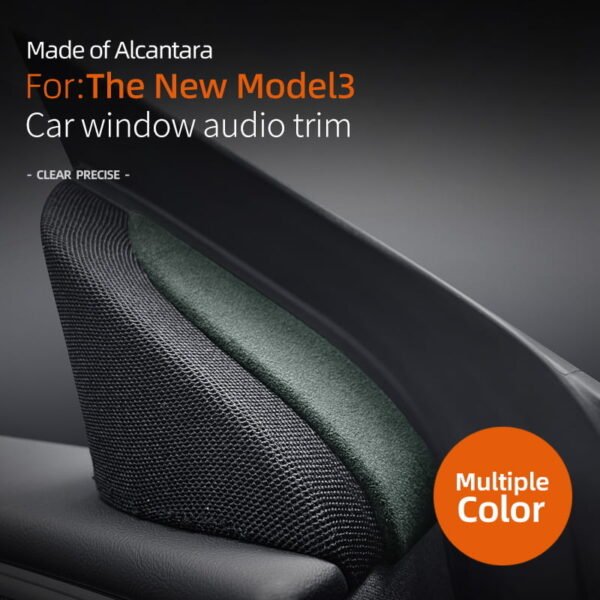 2024 Model 3 Highland Alcantara Front Doors Tweeter Triangle Trim Cover (2pcs)