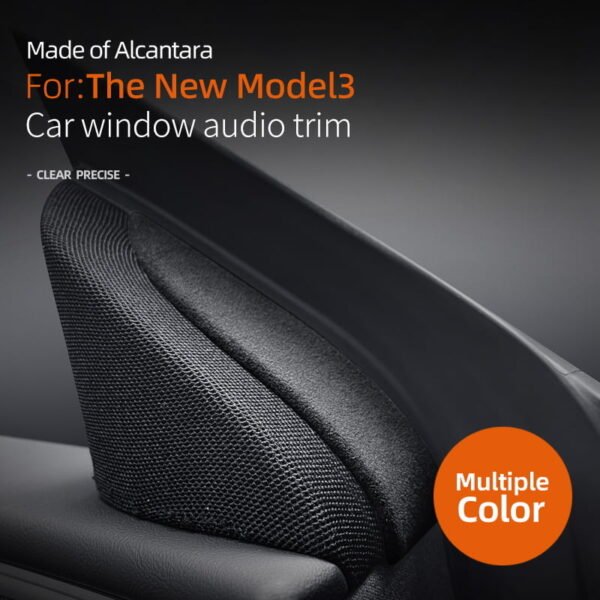 2024 Model 3 Highland Alcantara Front Doors Tweeter Triangle Trim Cover (2pcs)
