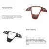 Model S/X 2021+ Plaid Real Carbon Fiber Steering Wheel Fascia Middle Trim Cover