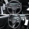 Model 3/Y Real Carbon Fiber Steering Wheel Cap