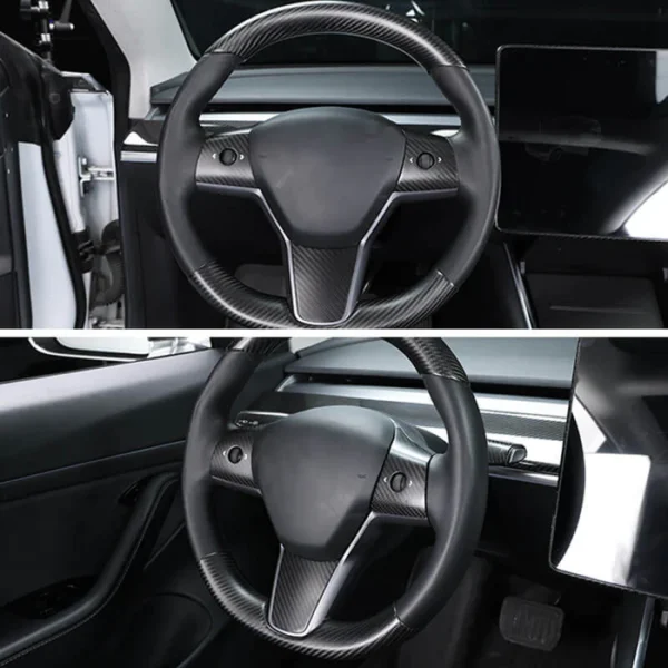 Model 3/Y Real Carbon Fiber Steering Wheel Cap