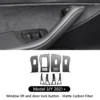 Model 3/Y 2017-2023 Real Carbon Fiber Window & Door Button Switch Parts