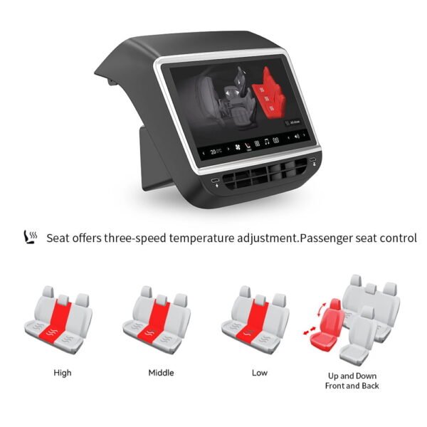 Tesla Model 3/Y 7-inch Plus Rear Entertainment & Climate Control Screen