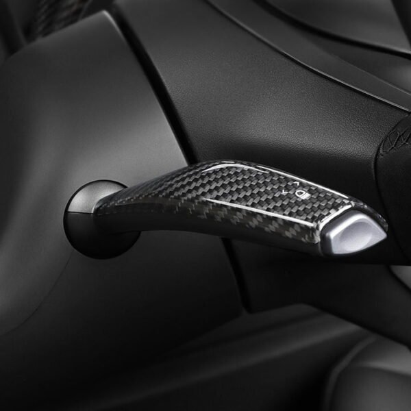 Model 3Y Real Carbon Fiber Turn Signal Gear Shift Stalk Covers