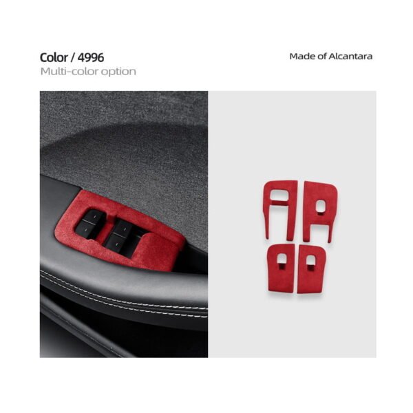 2024 Model 3 Highland Alcantara Window Switch Button Cover