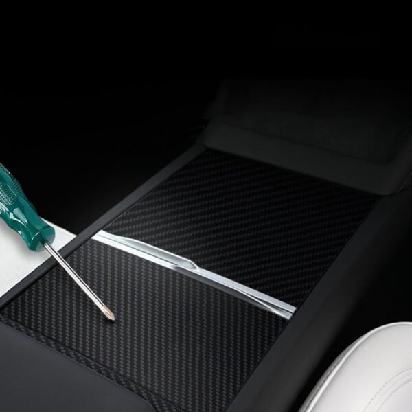 Tesla New Model 3 2024 Highland Real Carbon Fiber Center Console Panel