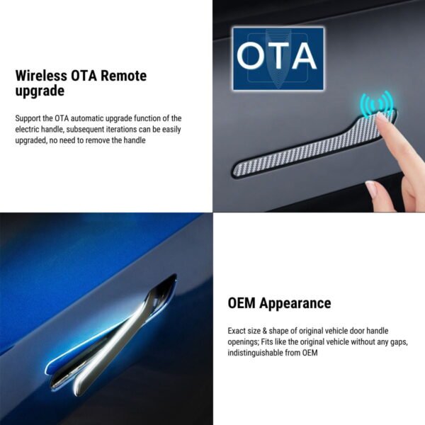 Tesla 2024 Model 3 Highland Auto Present Door Handle with LED (4PCS)