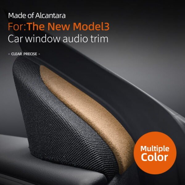 2024 Model 3 Highland Alcantara Front Doors Tweeter Triangle Trim Cover (2pcs)