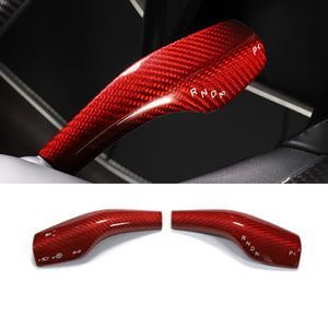 Model 3Y Real Carbon Fiber Turn Signal Gear Shift Stalk Covers