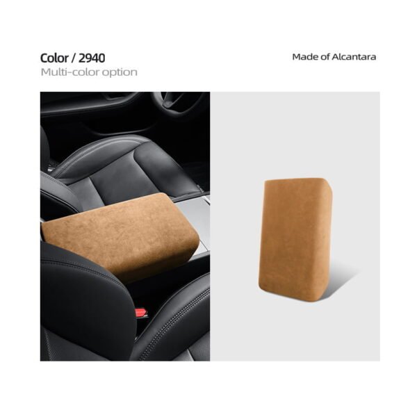 Tesla Model 3 Highland/Model Y Juniper Interior Alcantara Armrest Cover