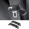 Real Carbon Fiber Seat Belt Fascia Cover for Model 3/Y 2017-2023 (2 PCS)