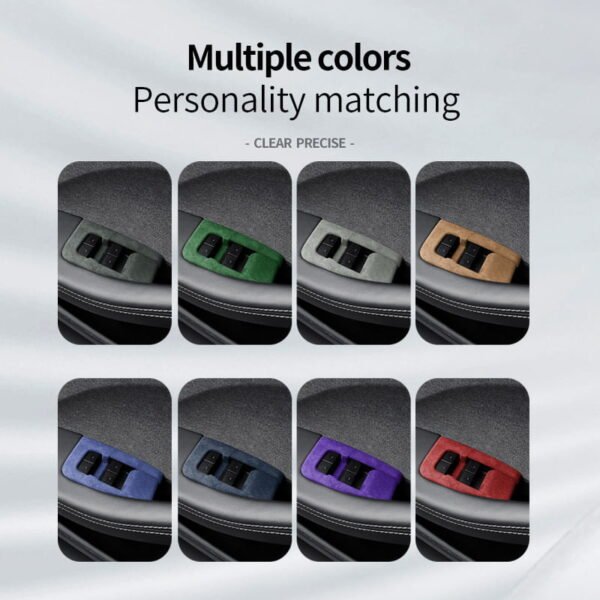 2024 Model 3 Highland Alcantara Window Switch Button Cover