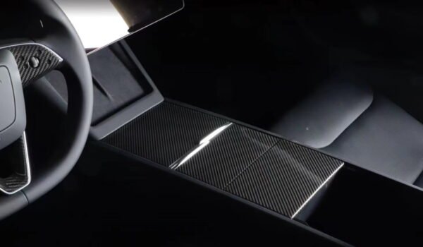Tesla New Model 3 2024 Highland Real Carbon Fiber Center Console Panel