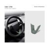 2024 Model 3 Highland Alcantara Steering Wheel U-Shaped Cover Sticker