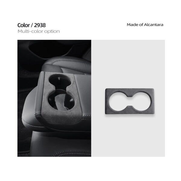 2024 Model 3 Highland Alcantara Rear Seat Cup Holder Cover
