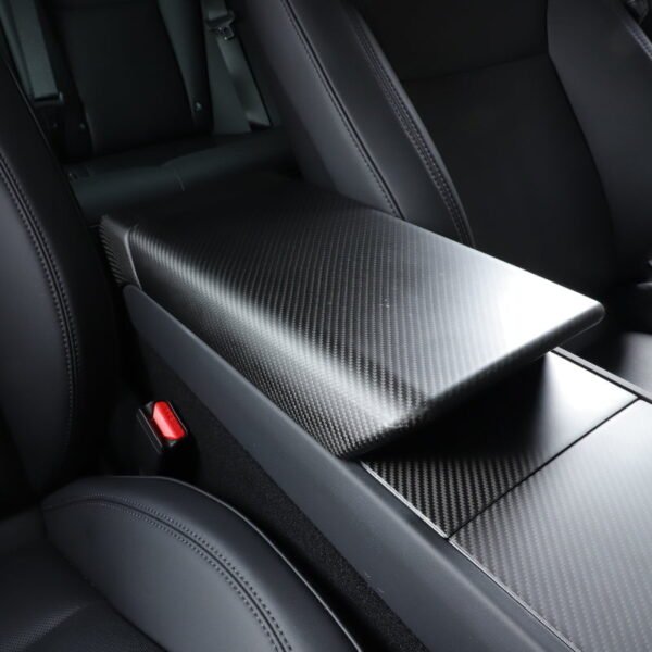 Tesla 2024 Model 3 Highland Real Carbon Fiber Armrest Cover