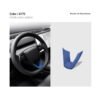 2024 Model 3 Highland Alcantara Steering Wheel U-Shaped Cover Sticker