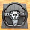 Customized Sport Round Heated Real Carbon Fiber Steering Wheel For Model 3/ Y