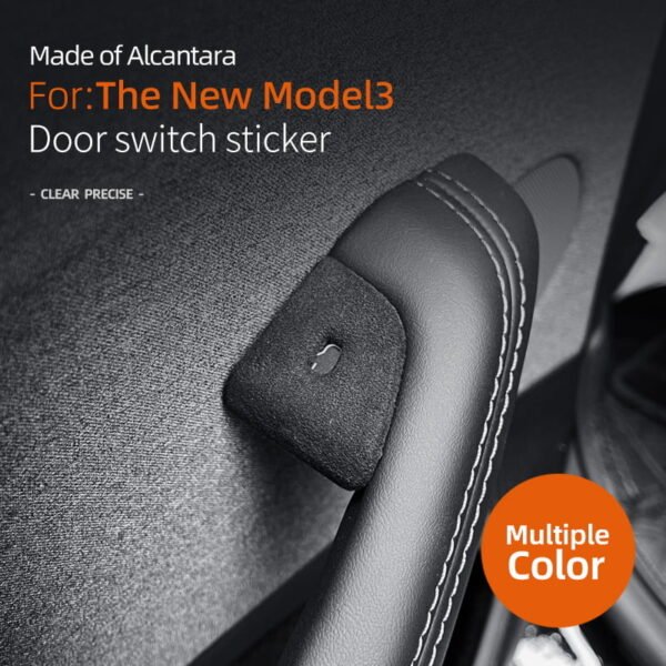 2024 Model 3 Highland Alcantara Door Button Switch Cover (4pcs/set)