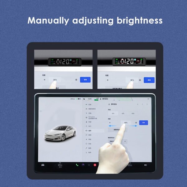 Model 3/Y Dashboard Hidden HUD Mini Head-up Display Cluster Speedmeter