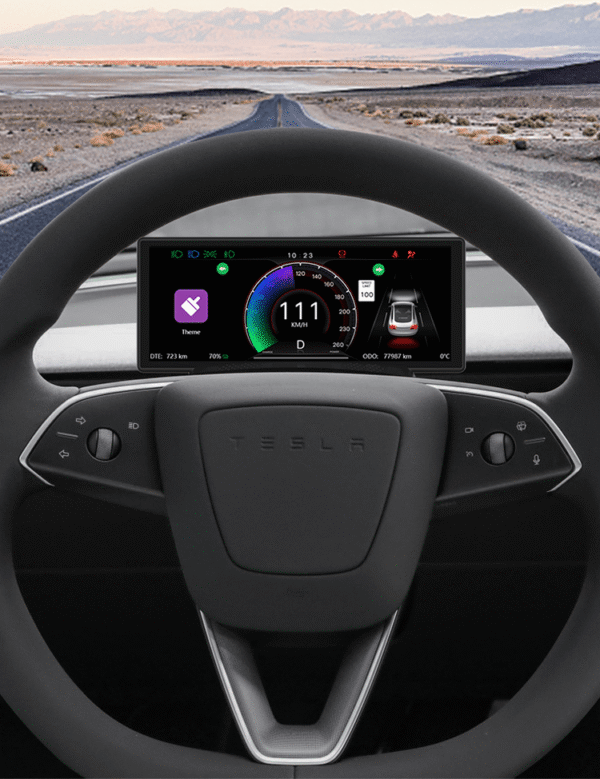 Tesla Model 3 Highland 6.86'' CarPlay Head Up Display Steering Wheel Instrument Cluster