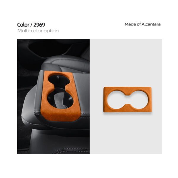 2024 Model 3 Highland Alcantara Rear Seat Cup Holder Cover