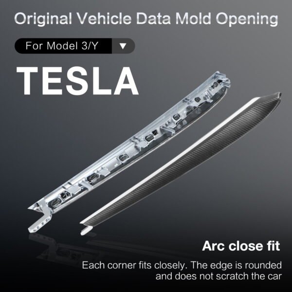 Model 3/Y Real Carbon Fiber Dashboard & Front Door Trim Panel Replacement Kit