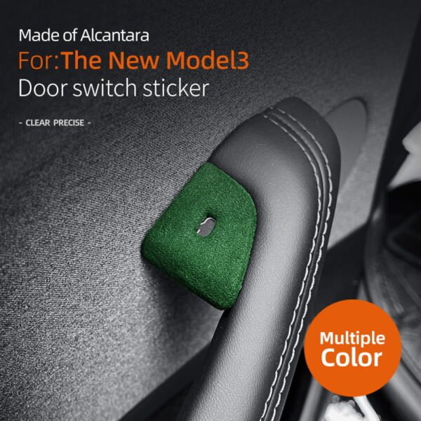 2024 Model 3 Highland Alcantara Door Button Switch Cover (4pcs/set)