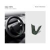 2024 Model 3 Highland Alcantara Steering Wheel U-Shaped Cover Sticker