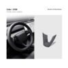 2024 Model 3 Highland Alcantara Steering Wheel U-Shaped Cover Sticker