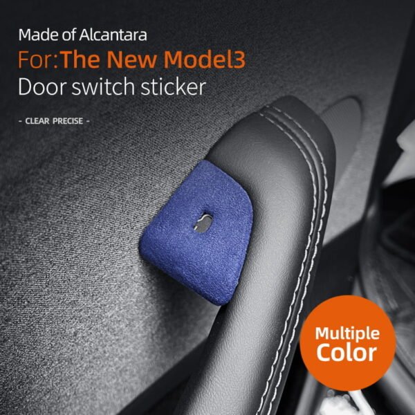 2024 Model 3 Highland Alcantara Door Button Switch Cover (4pcs/set)
