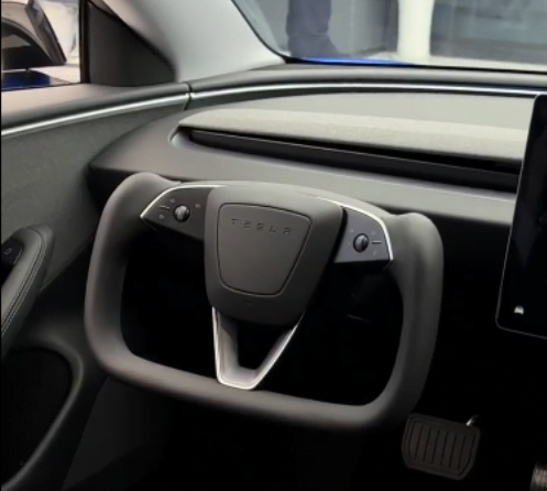 Tesla Model 3 Highland Yoke Steering Wheel (Inspired Designed by Model X/S Plaid Yoke Style)
