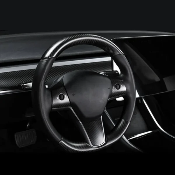 Model 3/Y Real Carbon Fiber Steering Wheel Cap