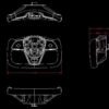 Tesla Model 3 Highland Yoke Steering Wheel (Inspired Designed by Model X/S Plaid Yoke Style)