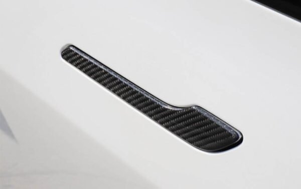 Model 3Y 4PCS Real Carbon Fiber Door Handle Covers