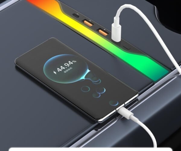 2021+ Model 3/Y Center Console Dynamic RGB USB Charging HUB