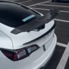 Tesla Model 3Y Electric Automatic Rear Spoiler Real Carbon Fiber Lift Tail Spoiler