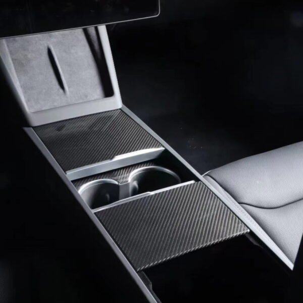 Tesla New Model 3 2024 Highland Real Carbon Fiber Center Console Panel