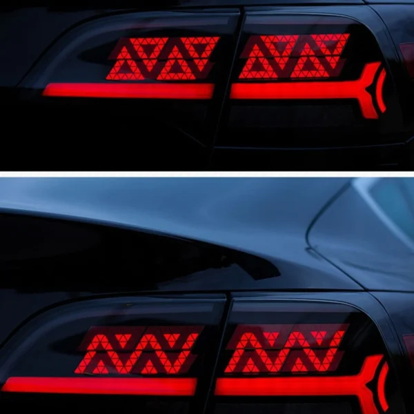 Tesla Model 3/Y  LED APP-controlled DIY Dynamic Letter Tail lights